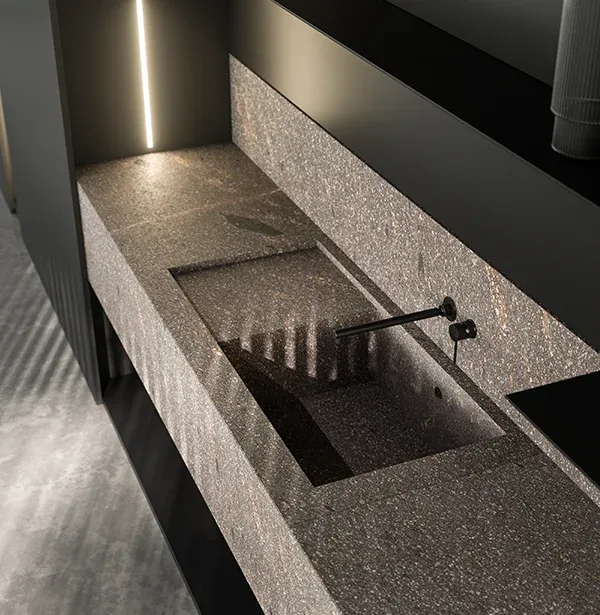 Integrated porphyry sink